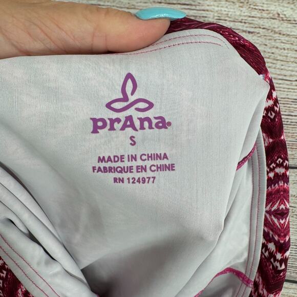 prAna Breathe Rolled Waist‎ Performance Skirt Women's Size Small Pink/Purple - Picture 4 of 8